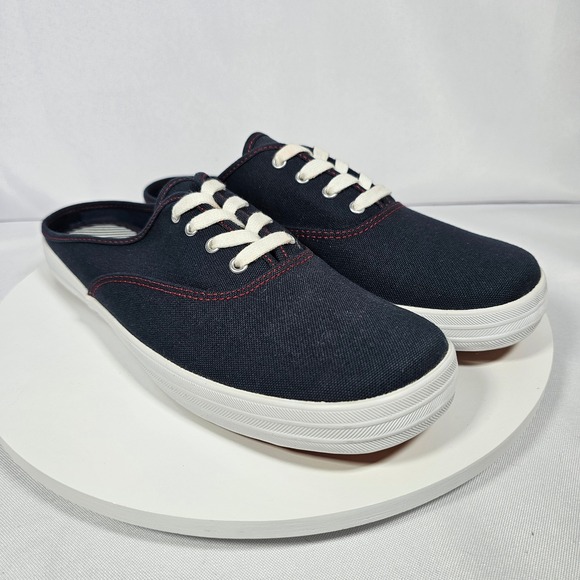 Keds Women's Size 9.5 Champion Mule Canvas Slip On Sneakers Navy Blue - Picture 1 of 8